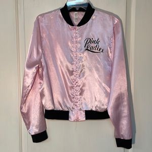 Pink Lady satin costume jacket.